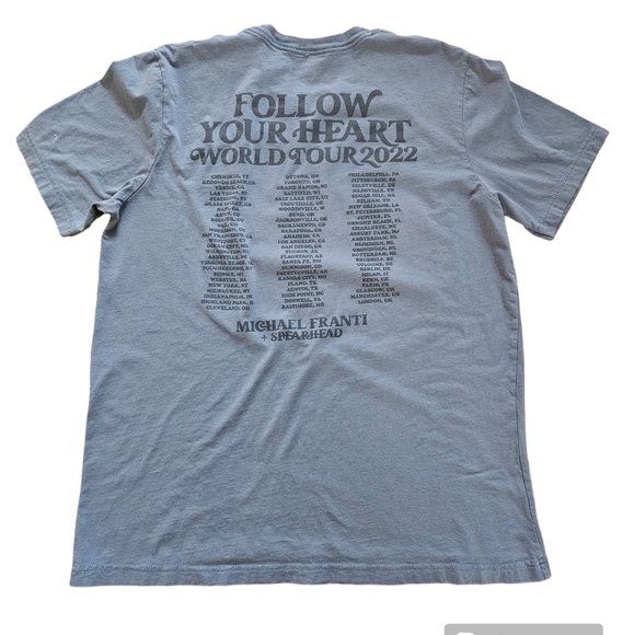 Michael Franti & Spearhead Follow Your Heart Graphic Tour Tee XL - Picture 4 of 5